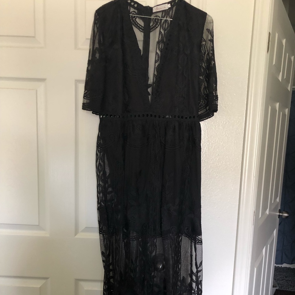 lace romper dress